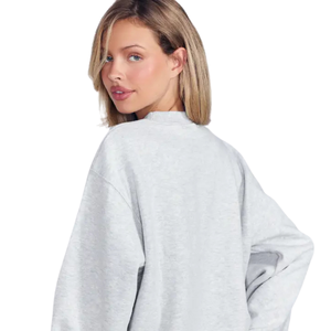 Ensemble de survêtement décontracté pour femme : sweat-shirt à col rond et pantalon droit ample à taille élastique – Vêtements de détente deux pièces – Vente en gros - Product Image 4
