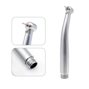 Pièce à main dentaire haute vitesse à bouton-poussoir, triple jet d'eau, éclairage, roulements en céramique, embouts dentaires, turbine à air ergonomique manuelle - Product Image 1