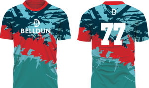 ชุดเสื้อเจอร์ซีย์กีฬาสีเขียวคลาสสิกสำหรับผู้ชาย แบบสั้น ผลิตจากโพลีเอสเตอร์ 100% รุ่นใหม่ล่าสุด ชุดฟุตบอลพร้อมสกรีนโลโก้ตามสั่ง - Product Image 4