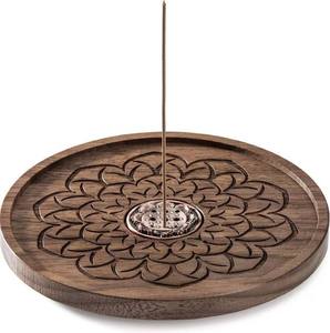 Premium Quality Wood Brass <b>Incense</b> <b>Stick</b> <b>Holder</b> For Home Festive Temple Aromatherapy Use Flower Pattern Meditation <b>Incense</b> Tray - Product Image 4