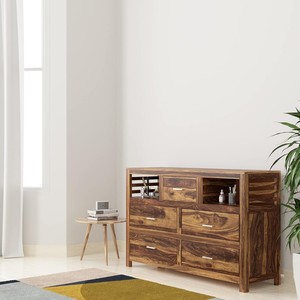 Jardinière en bois de Sheesham style ferme, vente en gros - Product Image 5