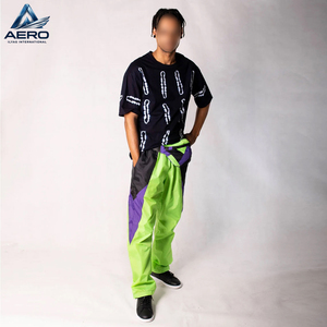 Conjunto Deportivo Cortavientos Impermeable Color Verde Neón, Traje de Nylon para Entrenamiento y Jogging, Ropa Casual, Precio al por Mayor - Product Image 6
