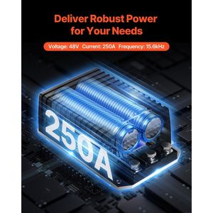 Regolatore di velocità per golf cart 48V 250A con protezione IP65, ricambio per controller motore CC per golf cart Club Car 2000-2008 - Product Image 3