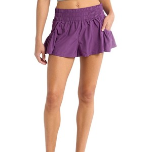 Premium <b>Women's</b> Purple Tennis Skirt Elastic Waist Quick Dry Solid Color Sport Wear with Pockets Regular Fit All Seasons Apparel - Product Image 4