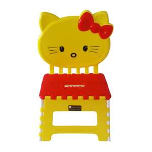 Chaise bébé pliable la plus vendue, mobilier de maternelle, chaise pliante en plastique motif chaton personnalisable pour tout-petit - Product Image 3