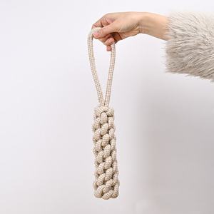 Jouet pour chien en corde de jute fait main – Jouet à mâcher en fibre naturelle résistante pour chiots et chiens, jouet pour animaux de compagnie sûr et écologique - Product Image 3