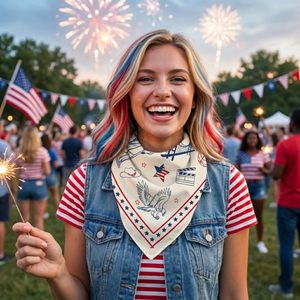 Bandana en coton de style luxueux pour hommes et femmes, foulard personnalisé imprimé de qualité supérieure, tissu doux et confortable - Product Image 6