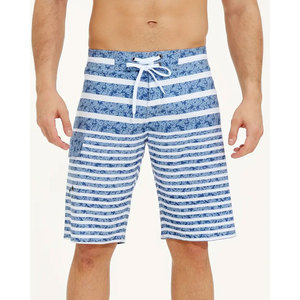 Pantalones Cortos de Hombre de Alta Calidad, Nuevos y Modernos, de Secado Rápido, Diseño Casual con Rayas Estampadas, Transpirables, para Playa y Natación - Product Image 1