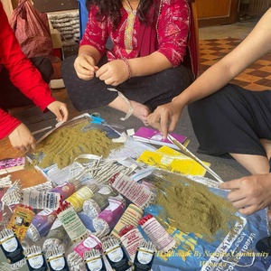 Lamatar1 hecho a mano Nepal sándalo desierto Rosa cuerda incienso Conjunto 2 fragancia Natural para el hogar Yoga meditación incienso aromático 20-30 - Product Image 5