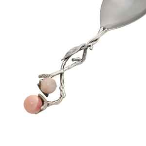 Ensemble de serveurs à salade en acier inoxydable écologique avec poignée à motif de perles, nouveau design, compatible lave-vaisselle, pour usage domestique - Product Image 2