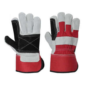 Gants de travail en cuir de vachette pleine fleur, résistants au feu, pour la construction, le jardinage et les travaux industriels, fournis directement par l'usine. - Product Image 1