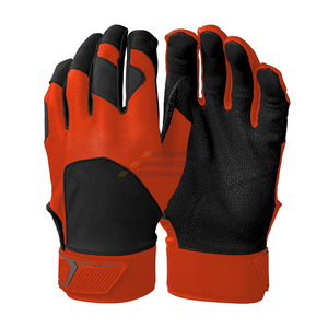 Gants de frappeur de baseball en cuir de haute qualité pour gaucher, fermeture auto-agrippante, entraînement, tailles XL/XXL, support de poignet, séchage rapide, personnalisables - Product Image 1