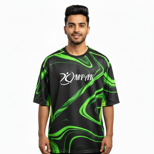 Camiseta Premium de Corte Regular, Sublimada, de Poliéster/Algodón, de Secado Rápido para Hombre, Estilo Casual Urbano de Moda - Product Image 1