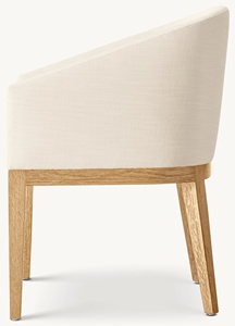 Sillón Mona Hecho de Madera de Teca Sólida de Alta Calidad con Tapicería y Acabado Natural para Interiores. - Product Image 3