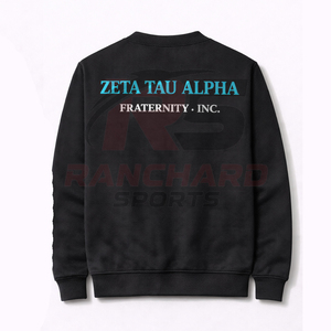 Sudadera Personalizada al por Mayor con Letras Griegas para Mujeres, Ropa de Alta Calidad con Letras Griegas para Mujeres, zeta tau alpha - Product Image 2