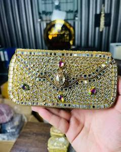 Popular Design Indian Handmade clutch purse bag Mosaic Clutch Bag for Women Multicolor Party Handbag with Stone Women - Product Image 1
