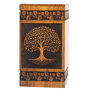 Urnes funéraires en bois de rose avec gravure personnalisée, disponibles en 6 tailles différentes - Product Image 1