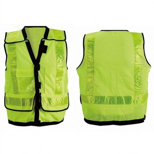 Gilet de sécurité réfléchissant haute visibilité 100% polyester pour les agents de chantier, les agents routiers, la sécurité, gilet de travail réfléchissant pour hommes avec logo - Product Image 3