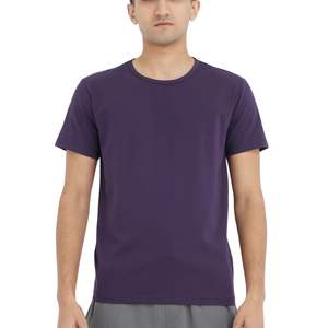 T-shirt personnalisé pour homme, couleur unie, manches courtes, col rond, décontracté, basique, doux, respirant, léger, pour l'été, à porter au quotidien - Product Image 1
