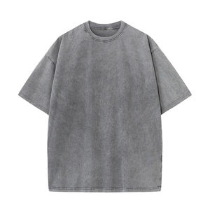 T-shirt délavé à l'acide pour homme, nouveau style, le plus vendu, en tissu épais, vente en gros - Product Image 2
