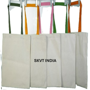 Custom Printed 100%Organic Cotton Shopping Tote Shoulder Bags Promotional Customized Logo and Color for Grocery Selling Tote Bag - Product Image 3
