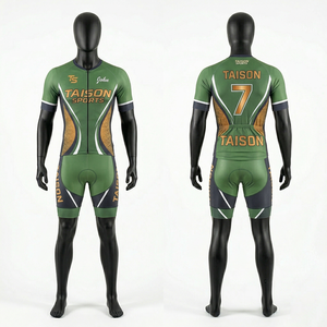 Mens <b>Roller</b> Skating Uniform 220 GSM Premium Polyester Spandex Stretch Fabric Blue Panel Design Front Zip Custom Sublimation - Product Image 4