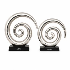 Escultura Metálica Abstracta Dorada de la Más Alta Calidad con Base de Mármol Blanco, Elegante Estatua Decorativa para el Hogar, Oficina y Sala de Estar - Product Image 3