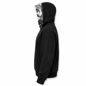 Sweat-shirt à capuche personnalisé pour homme, imprimé à l'écran, style streetwear surdimensionné, en coton, avec motifs graphiques, de haute qualité, OEM ODM, vente en gros - Product Image 5