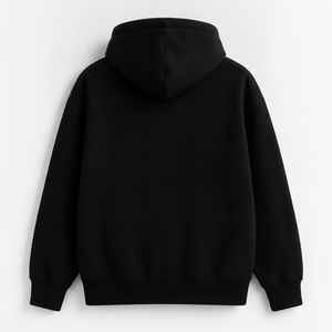 Sudadera con capucha completa SUMMIT para hombre, estampado de montaña negra, forro polar grueso, OEM ODM - Product Image 3