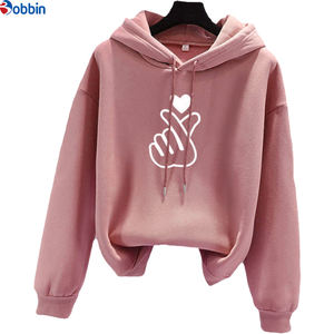 Sweat-shirt à capuche en polaire pour femme, manches longues, imprimé mignon sur la poitrine, collection streetwear, idéal printemps, automne, hiver – Grande vente - Product Image 2