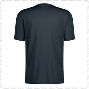 Men's Sporty Athletic Quarter Zipper Crew Neck Short Sleeve Fitness Running T Shirt Gym Athletic Quick Dry Workout Shirt - Product Image 2