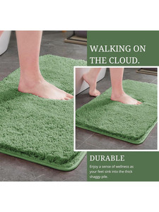 Alfombra de Baño de Microfibra Ultra Suave, Moderna y Clásica, Personalizada, de Gran Venta, Gruesa, Absorbente, Antideslizante, de Lujo - Product Image 3