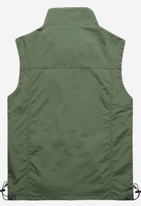 Formal Men's Waistcoat Waterproof vest breathable Zipper Large Size OEM Service Add Fleece Winter Reversible Vest Outdoor Quick - Product Image 4