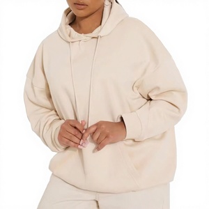 Heavyweight Men's 100% Cotton Oversized Solid Hoodie Winter Wear Custom Logo Front Digital Printing ODM Pullover Streetwear 2026 - Product Image 4