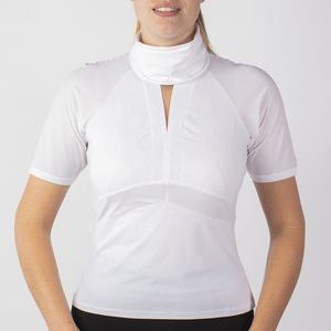 Vêtements équestres à manches courtes avec dentelle, vente en gros, fabrication de colliers, chemises d'équitation pour femmes - Product Image 6