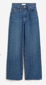 Jean en denim délavé pour homme, coupe large, taille mi-haute, décontracté, gris uni - Product Image 5