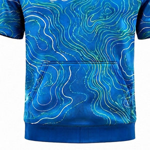 Sweat à capuche à manches courtes pour homme avec impression par sublimation, apparence élégante, excellent choix pour les activités quotidiennes, le sport, les voyages, les tenues de style de vie - Product Image 4