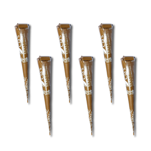 Conos de Henna Shrimati a Base de Plantas, Halal para Musulmanes, Color Rojo Marrón Oscuro, OEM, Henna India Temporal para Pintar Manos y Cuerpo, Fácil de Usar - Product Image 4