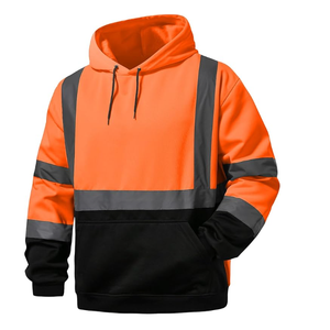 Sudadera de Seguridad Reflectante de Alta Visibilidad, Certificada por ANSI, de Poliéster, para Trabajo de Construcción, Cálida para Invierno, Transpirable - Product Image 5