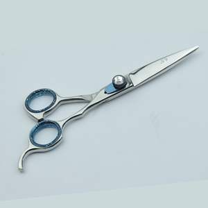 Ciseaux de barbier professionnels pour droitiers de 6,5 pouces, en acier inoxydable, lame tranchante, pour salon et usage domestique, UBI UBI-2052, manche en acier - Product Image 3