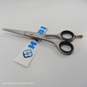 High Quality Sand Finish <b>Barber</b> Scissors Custom logo Engraving Pet Grooming Shears Wholesaler Sharp <b>Blade</b> Pet Shears Wholesaler - Product Image 2