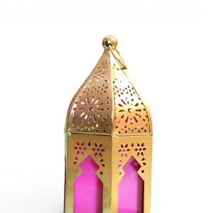 โคมไฟเหล็กตกแต่งทำมือสไตล์วินเทจ ที่วางเทียนแขวนหรือวางบนโต๊ะ - Product Image 3