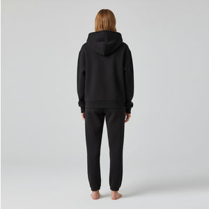 Conjunto Deportivo de Invierno para Mujer con Logotipo Personalizado, Sudadera con Cierre Completo y Pantalones Jogger, Ropa Deportiva de Dos Piezas - Product Image 3