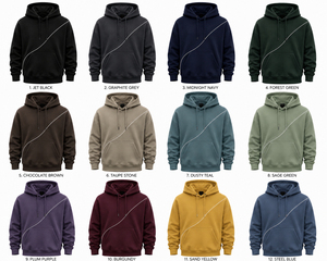 Sudadera con Capucha Azul Marino para Hombre, Color Sólido, Felpa de Algodón, Corte Casual, Manga Regular, Diseño con Bolsillo, Ropa de Invierno, Transpirable por Delante - Product Image 6