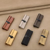 Serrure à clé double face en laiton de qualité industrielle 90 mm, haute sécurité, pour quincaillerie de meubles, ateliers et armoires de rangement, commandes en gros