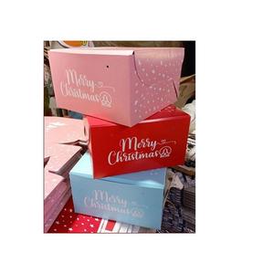กล่องเค้กคริสต์มาสทรงสี่เหลี่ยมสำหรับร้านเบเกอรี่ กล่องเค้กธีมคริสต์มาสในราคาที่ดีที่สุดจากผู้ส่งออก - Product Image 5