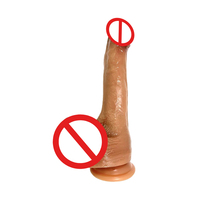 Juguete Sexual Portátil a Prueba de Agua, Duradero, Inodoro, Estimulante, Realista, Suave, Manual, Pene Artificial Largo de Silicona, a Precio Razonable