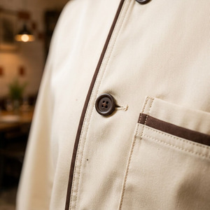 Uniforme de chef professionnel, ensemble 4 pièces, polyester et coton, uniforme pour le personnel de cuisine, résistant aux liquides, respirant - Product Image 4