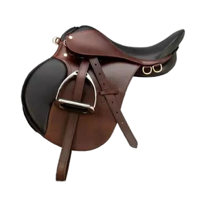 Silla de Montar Inglesa para Doma Clásica, con Estructura de Madera/Plástico, Cuero Genuino Duradero, Diseño Ligero, para Equitación, Salto y Entrenamiento - Product Image 1
