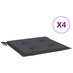 Juego de 4 Cojines para Sillas de Exterior de Tela Oxford Antracita, 100% Poliéster, Duraderos y Elegantes - Product Image 2